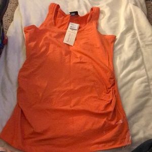 Orange maternity tank